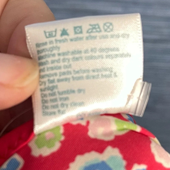 Boden Floral One Piece Swimsuit - Red, Yellow, Blue - Picture 6 of 7